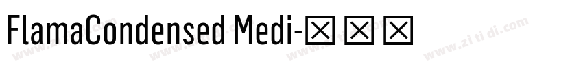 FlamaCondensed Medi字体转换